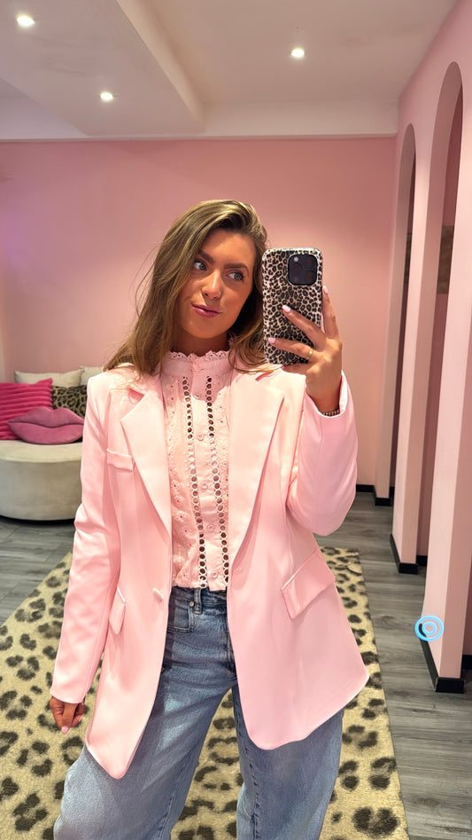 Boyfriend Blazer Roze