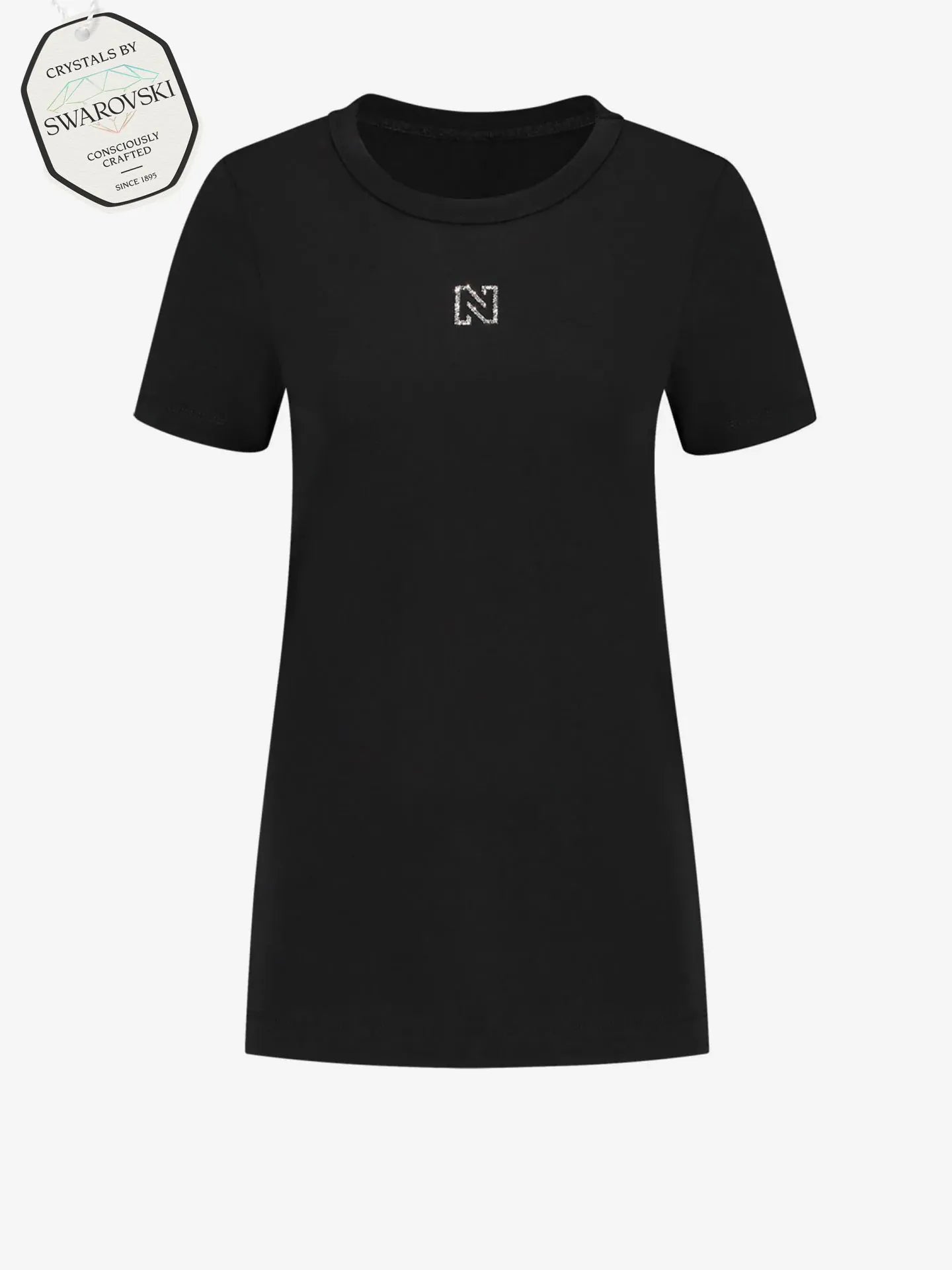 Nikkie Swarovski T-Shirt Zwart