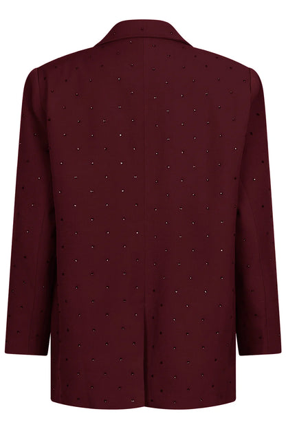 Ambika Loué Strass Blazer Bordeaux