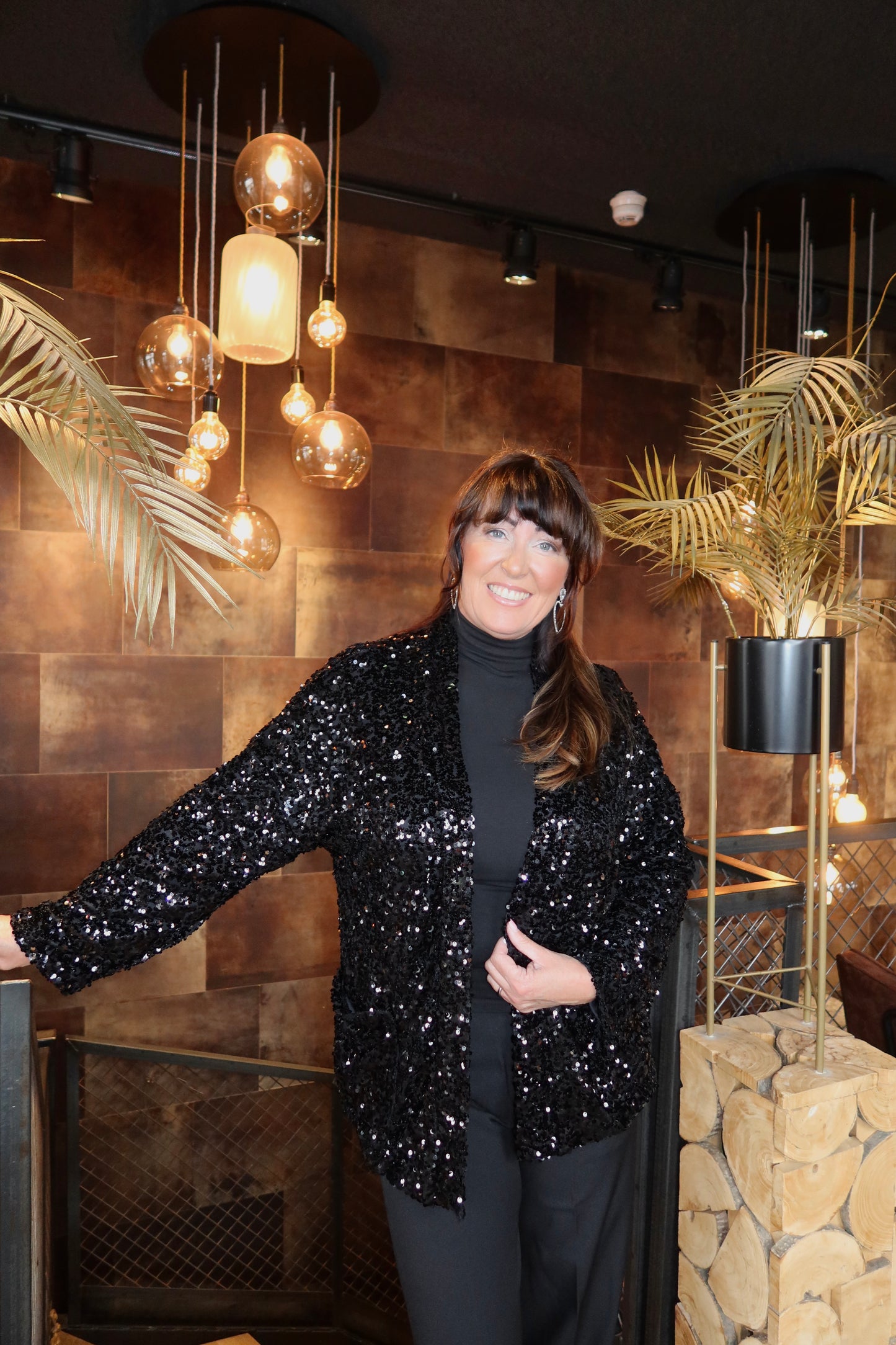 Ambika Paillet Vestje Zwart