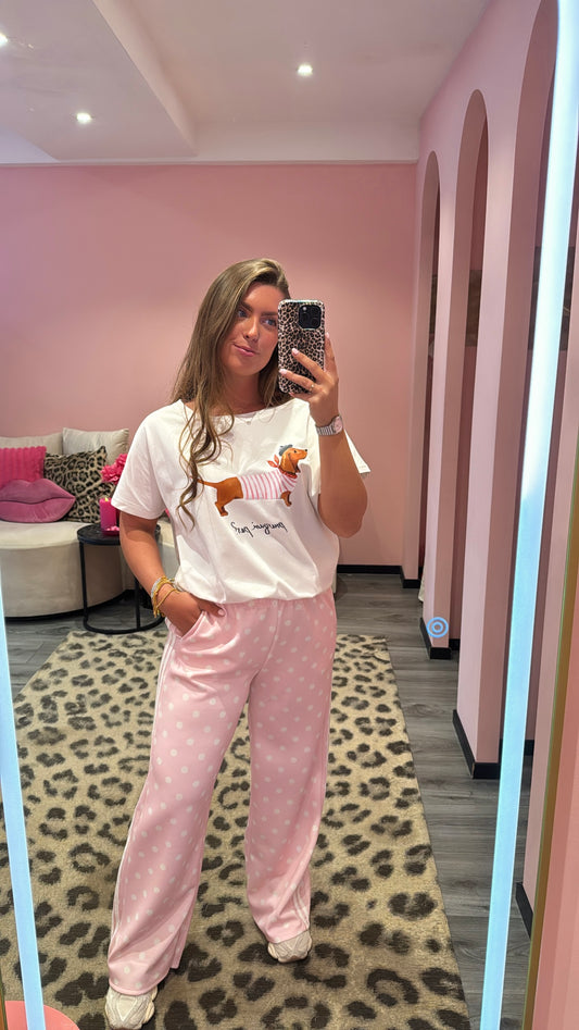 Polka Dots Jogger Roze