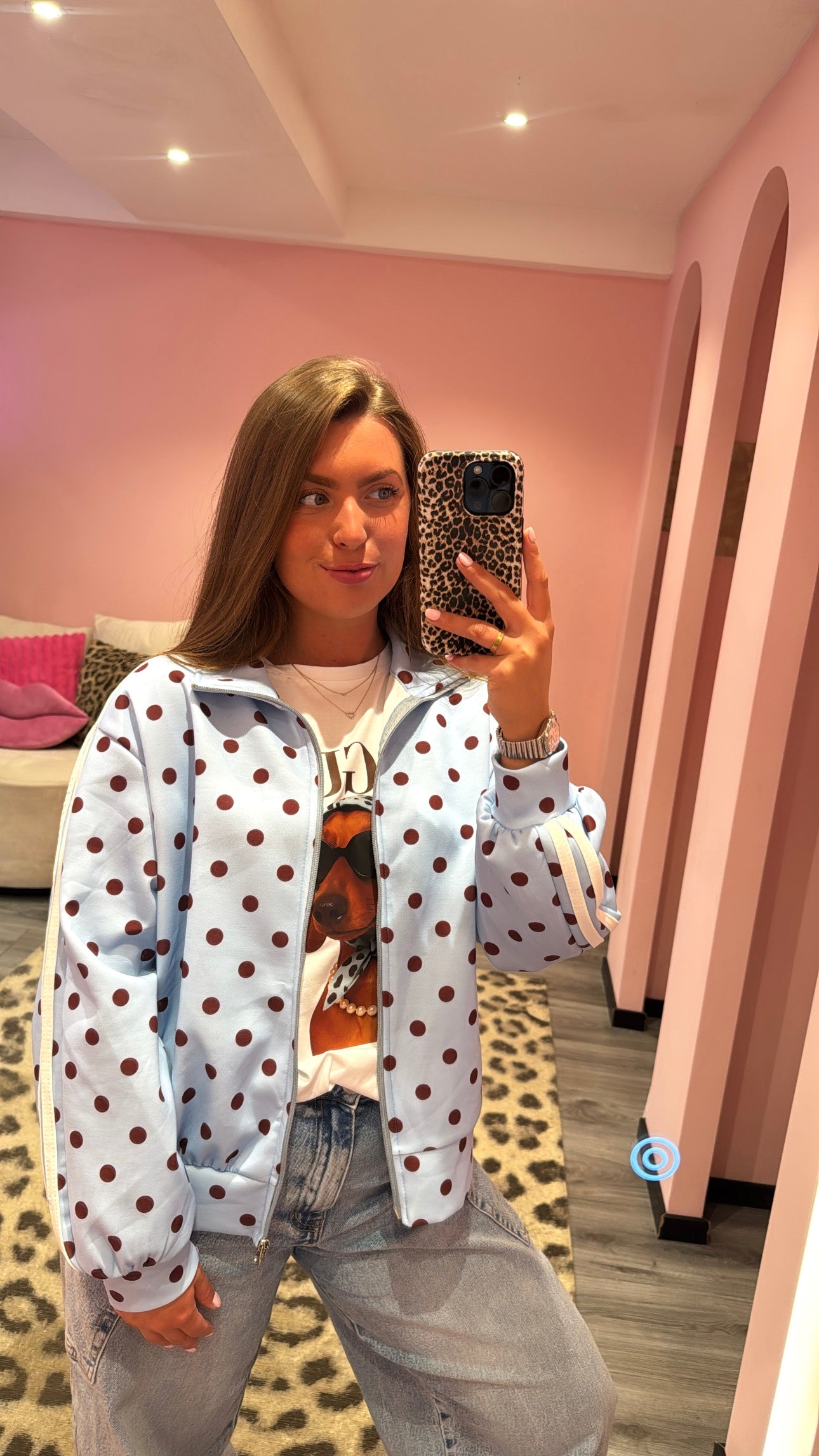 Polka Dots Vestje Blauw