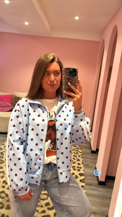 Polka Dots Vestje Blauw