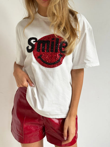 Ambika Smile T-Shirt Red