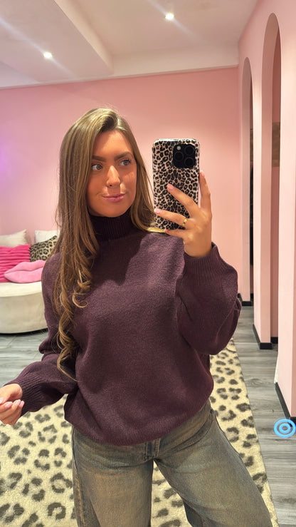 The Everyday Knit Aubergine
