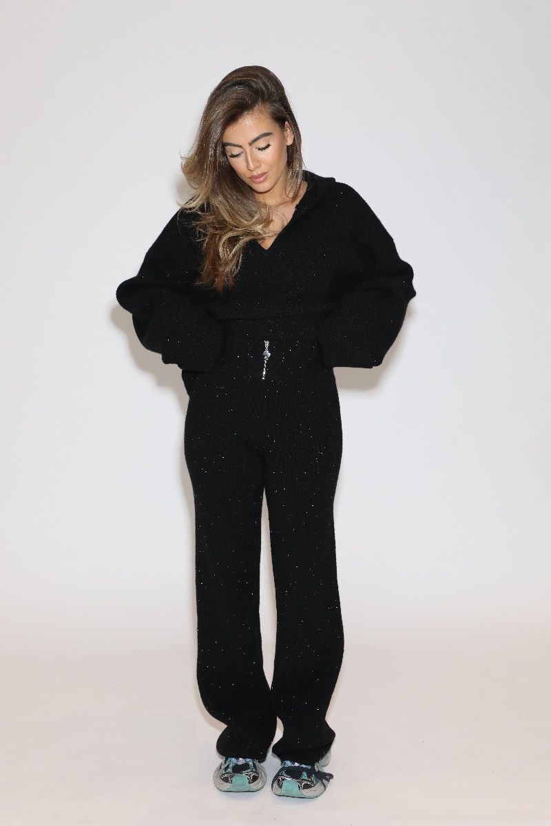 Reinders Pia Pully Pants Sequins True Black