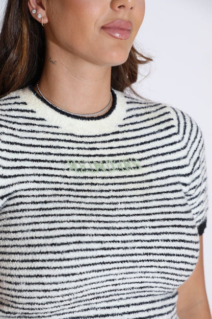 Reinders Selena Stripes Top True Black
