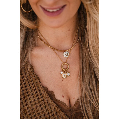 ByShir Ketting Met Letter Goud