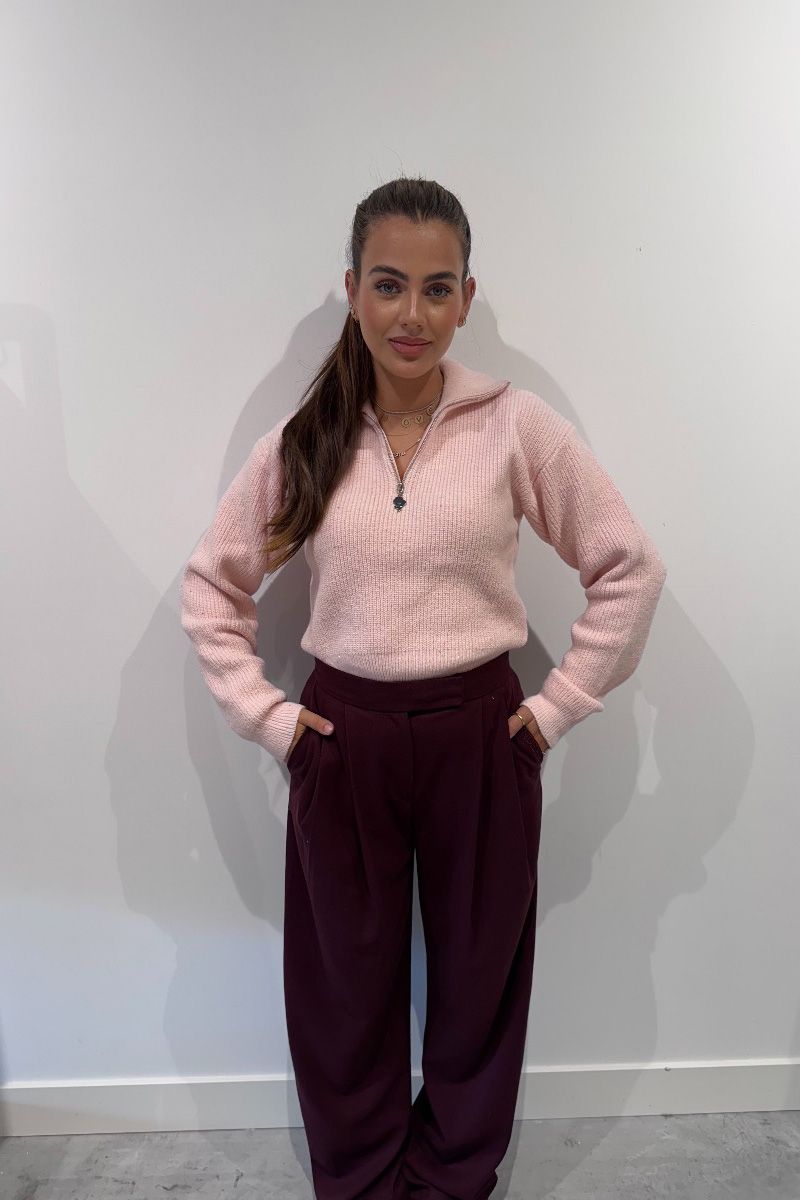 Reinders Pia Pully Sweater Sequins Rose Quartz