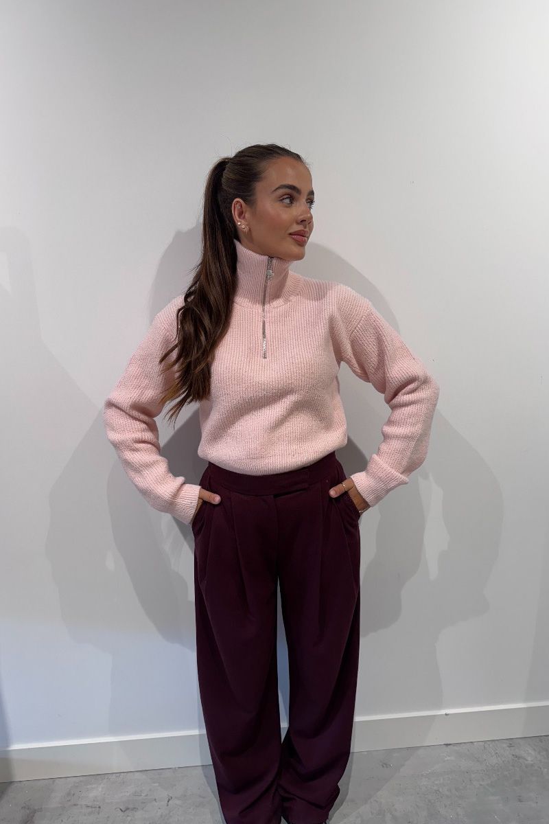 Reinders Pia Pully Sweater Sequins Rose Quartz