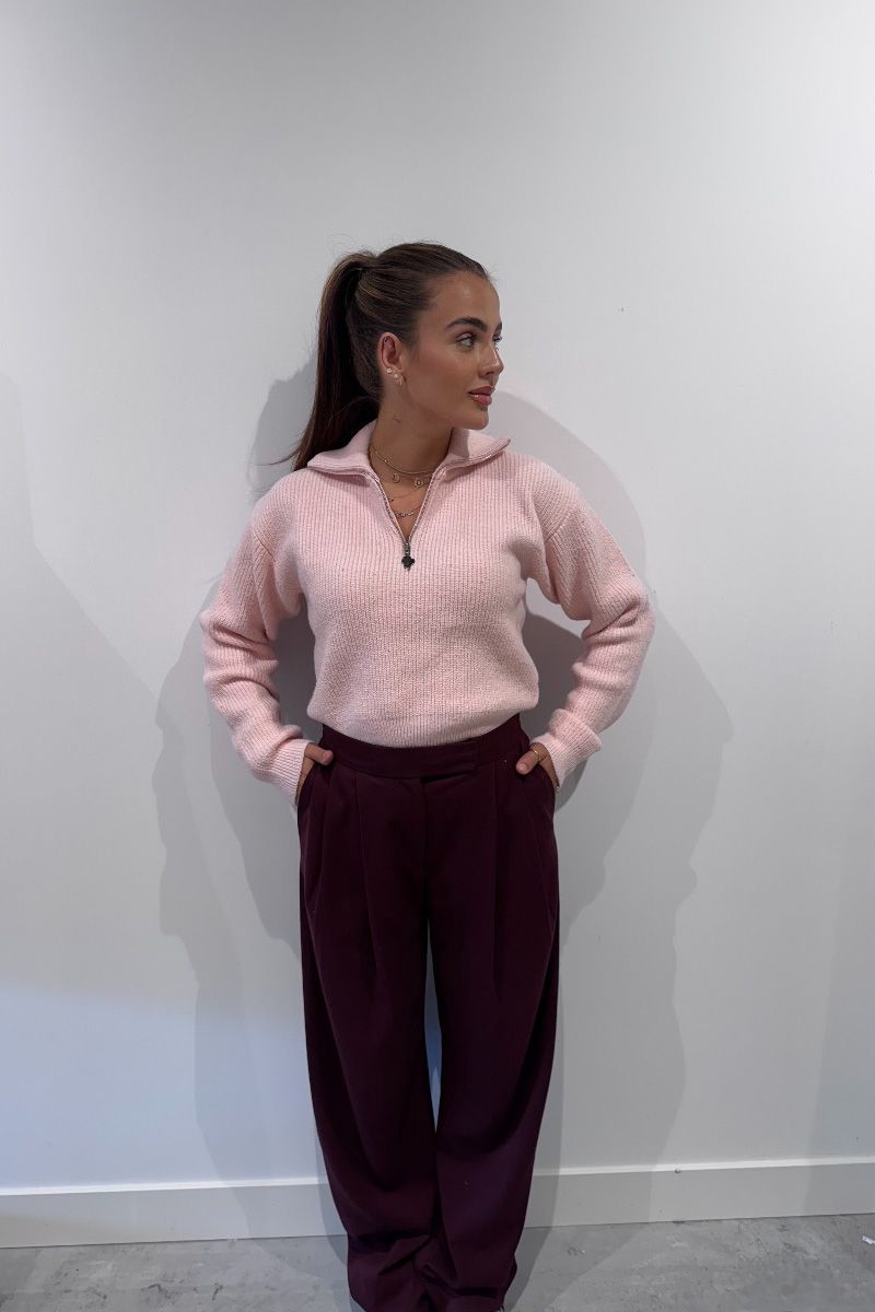Reinders Pia Pully Sweater Sequins Rose Quartz