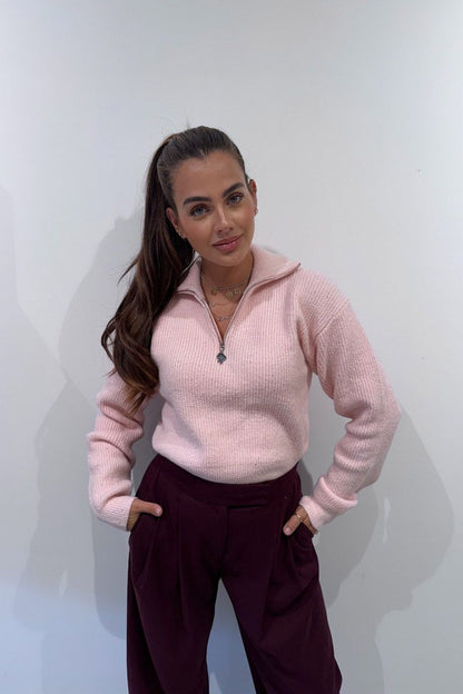 Reinders Pia Pully Sweater Sequins Rose Quartz
