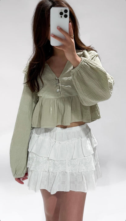 Kaia Skort Wit ByMila