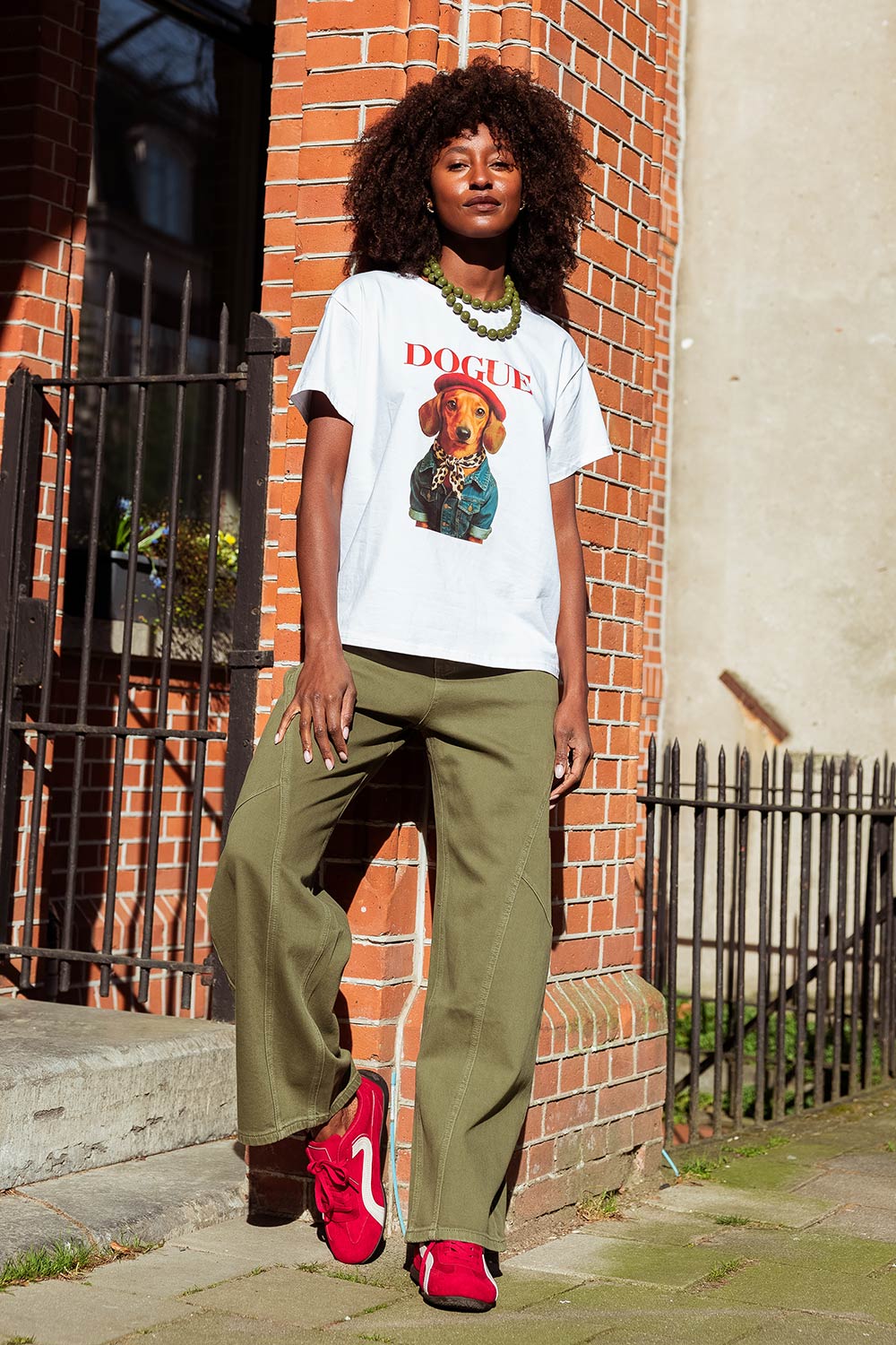 T-Shirt Dogue Rood