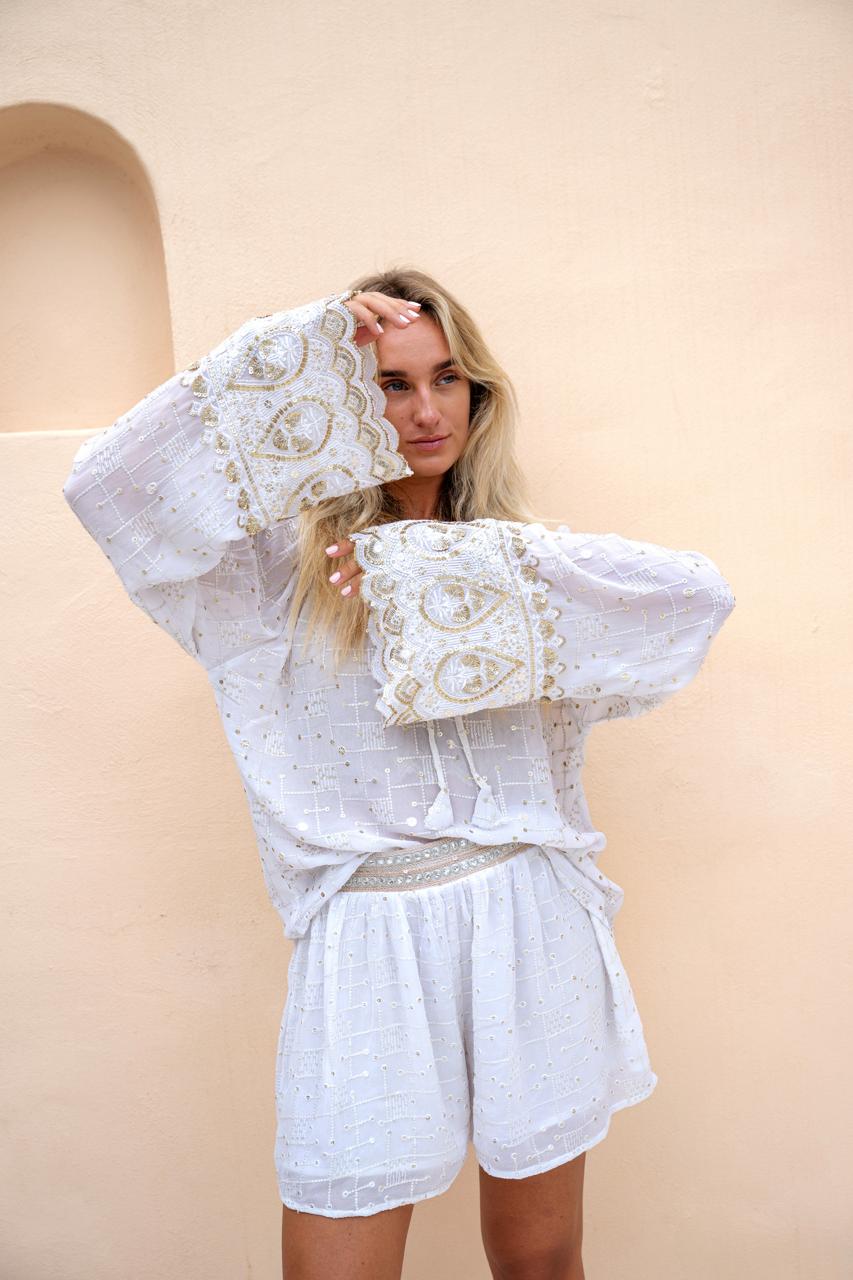 Short Tavio Lunara White Ibzmode