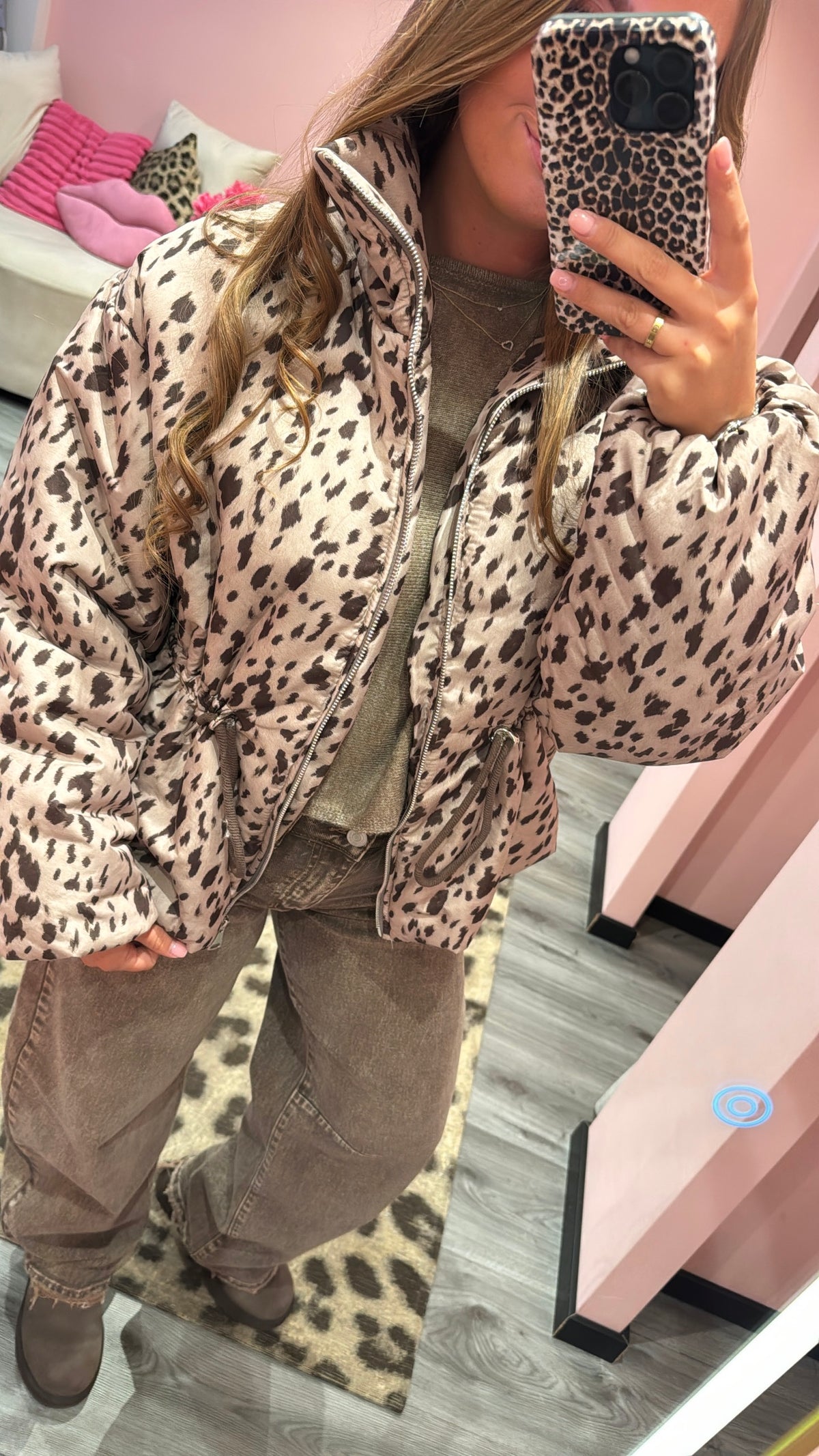 Bowie Puffer Printed Bambi