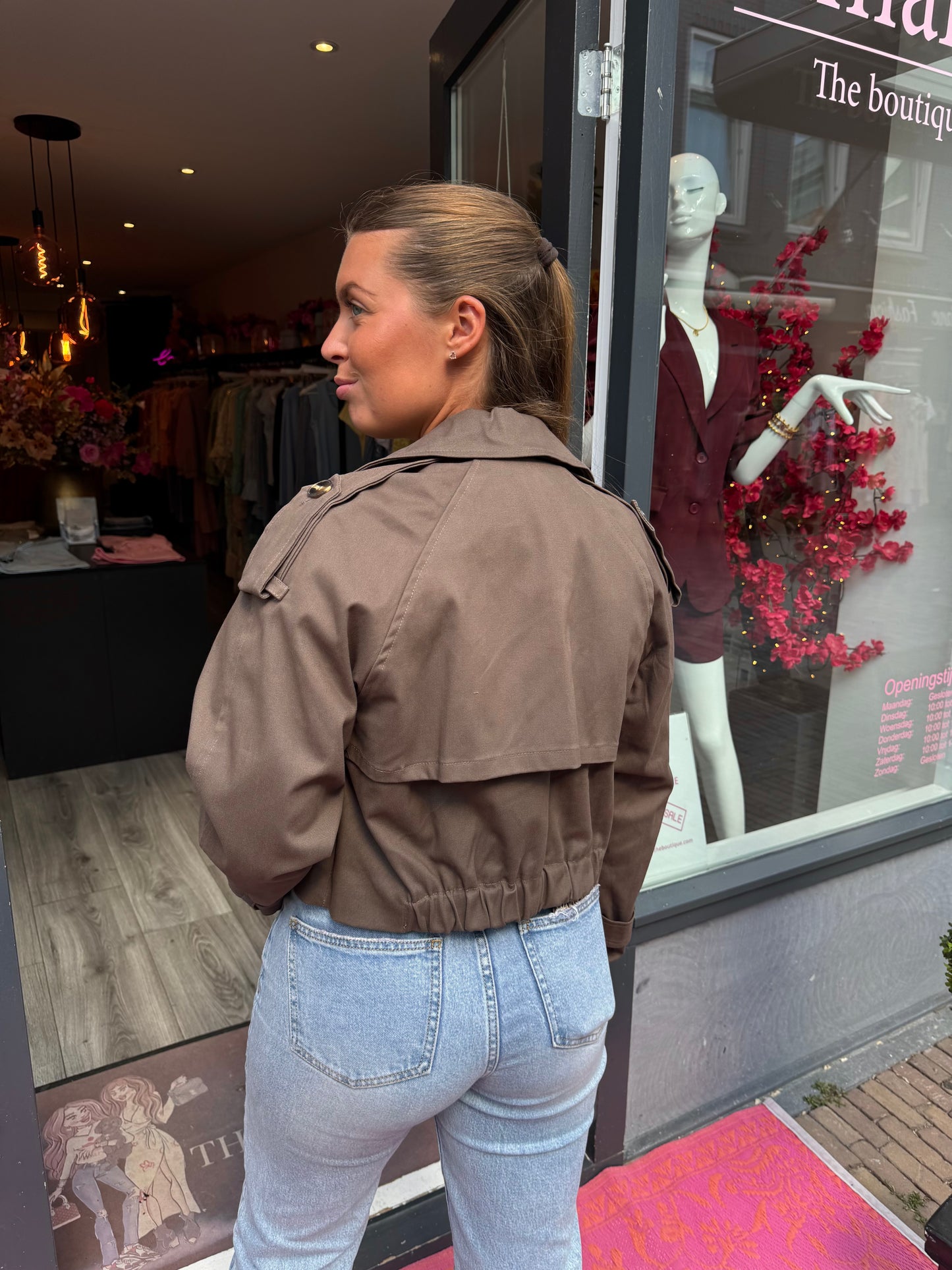 Cropped Trenchcoat Choco