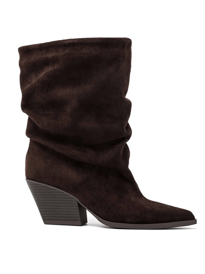 Slouchy Laarsjes Suéde Bruin 2581A