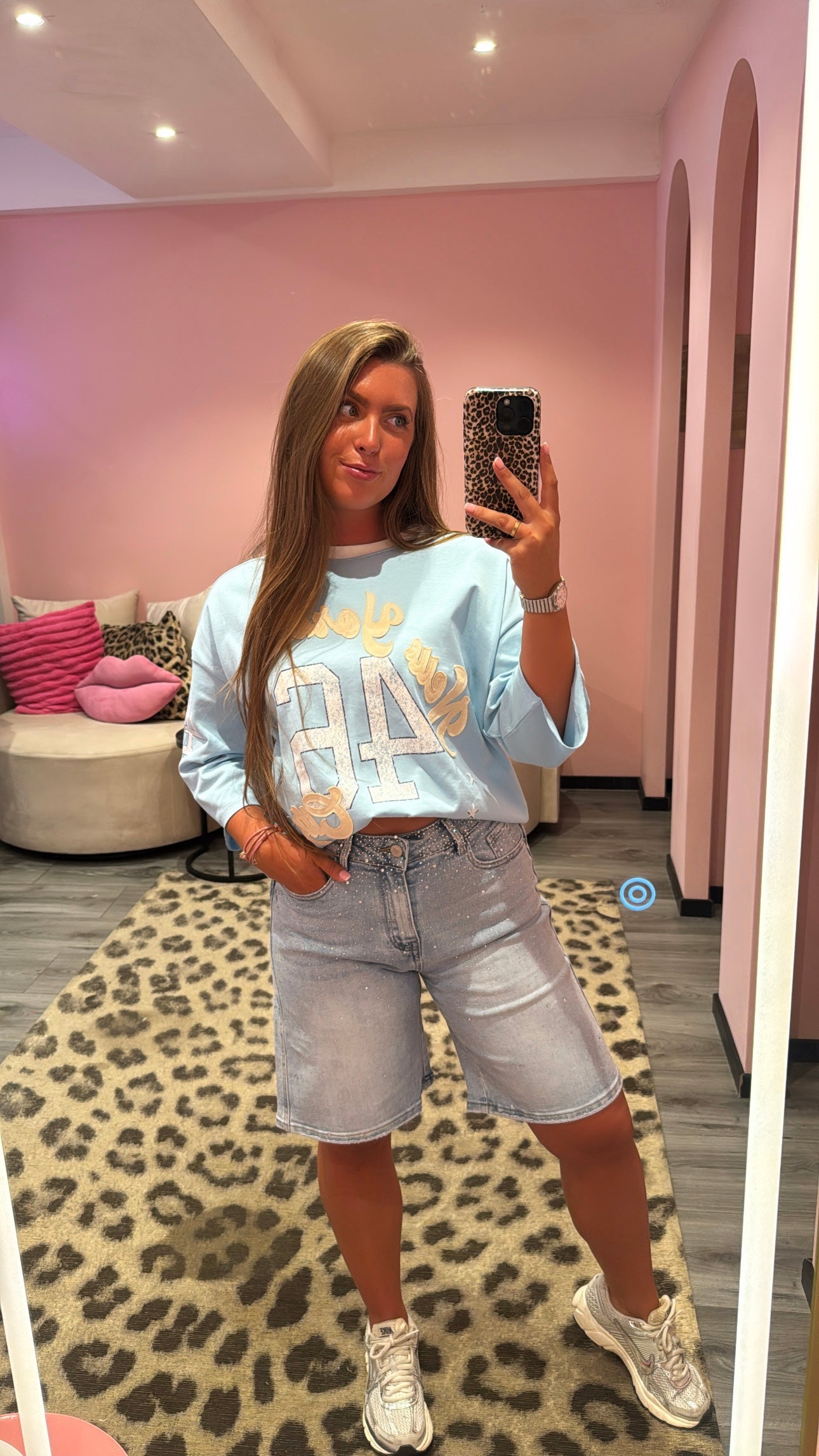Sparkle Denim Jort 1607-2