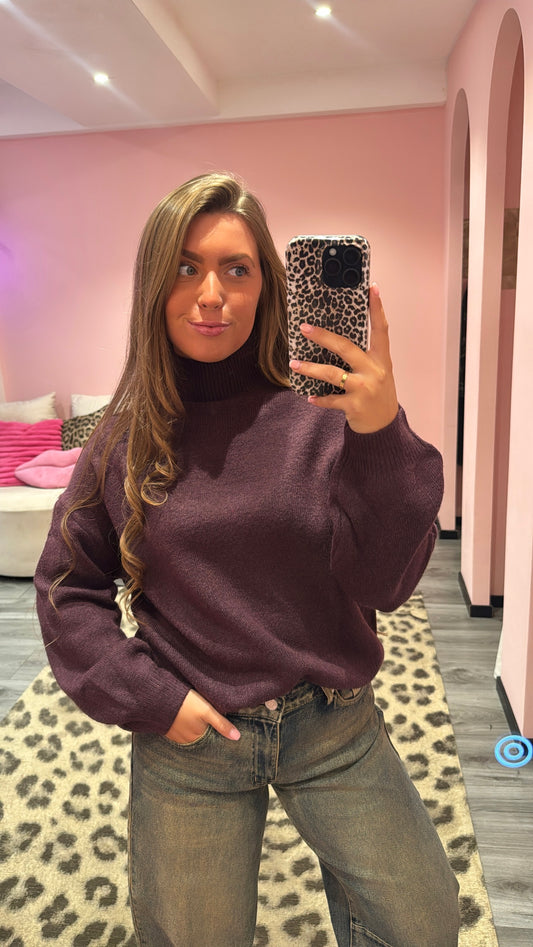 The Everyday Knit Aubergine