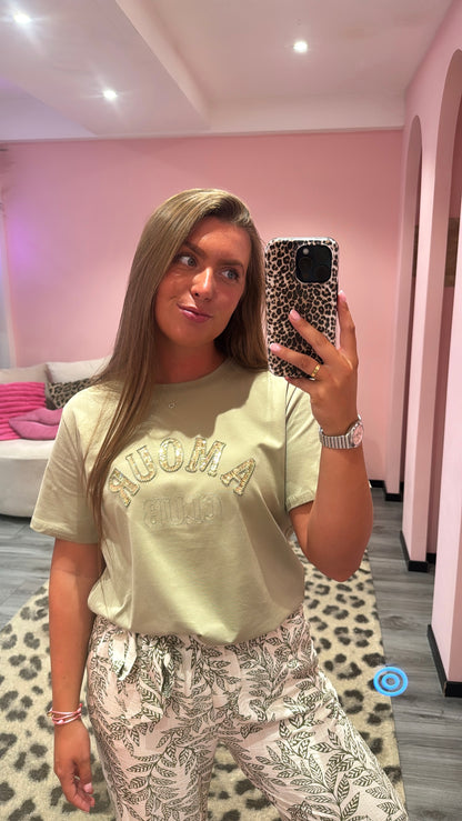 Amour Club T-Shirt Groen