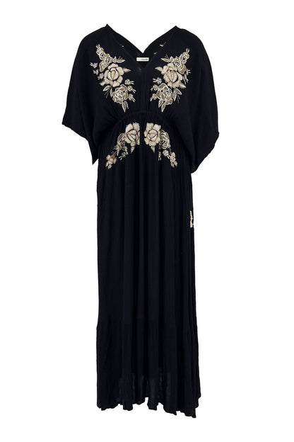Dress Mireya Rosas Zwart Ibzmode