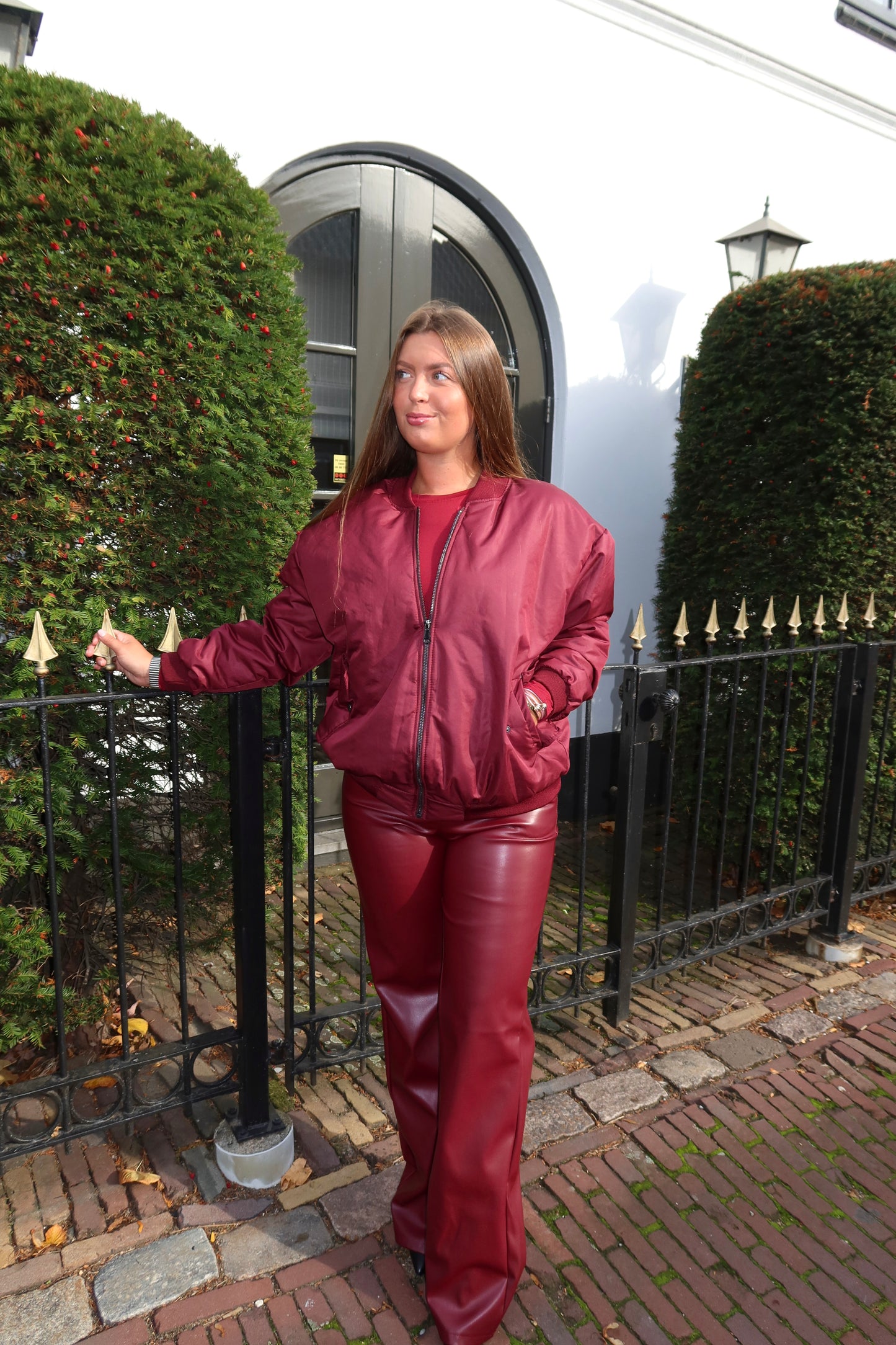 Ambika Bomber Bordeaux