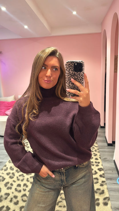 The Everyday Knit Aubergine