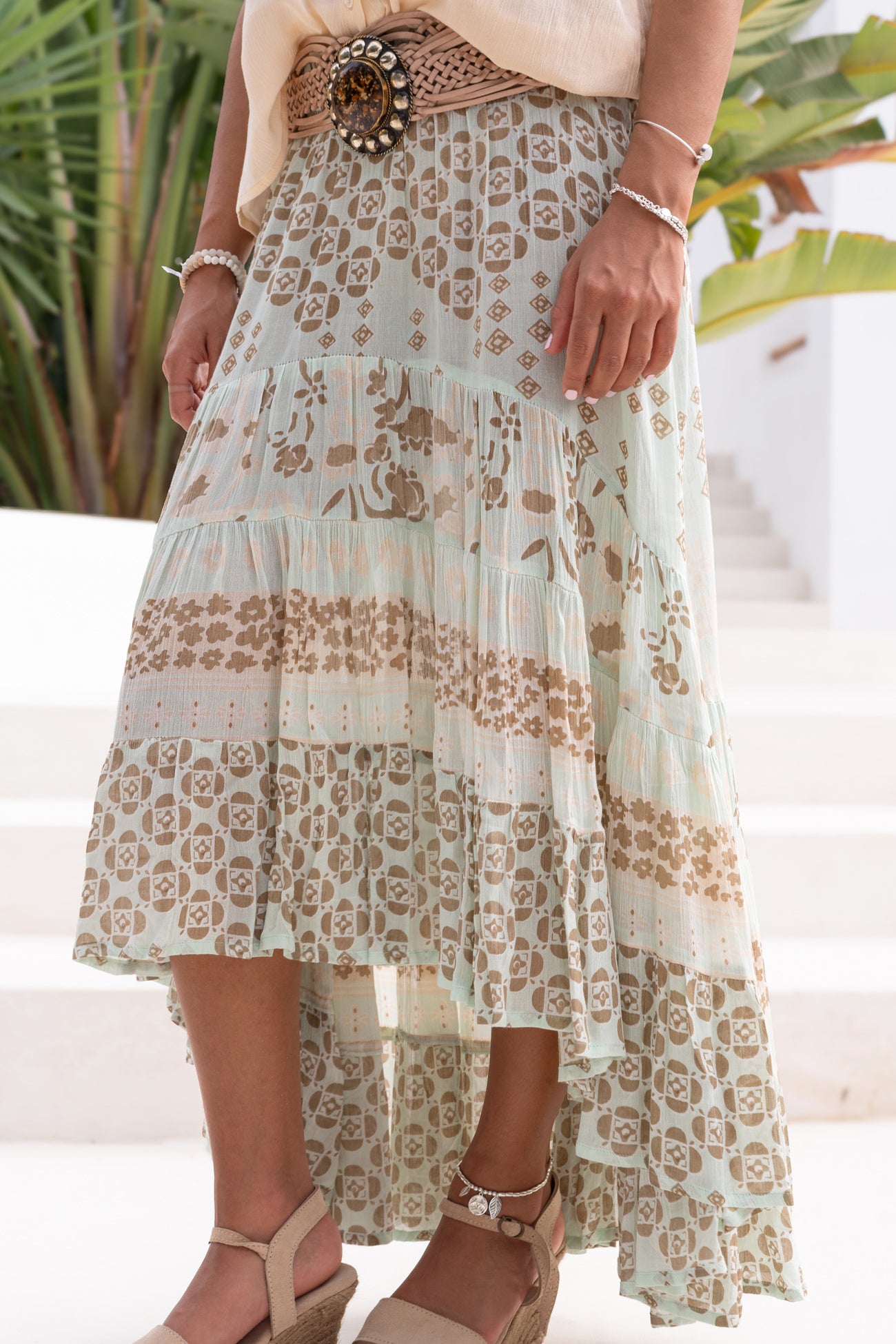 Skirt Gypsy Sun Solaya Mint Ibzmode