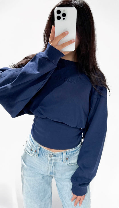 Redefined 3D Sweater Navy Blue ByMila