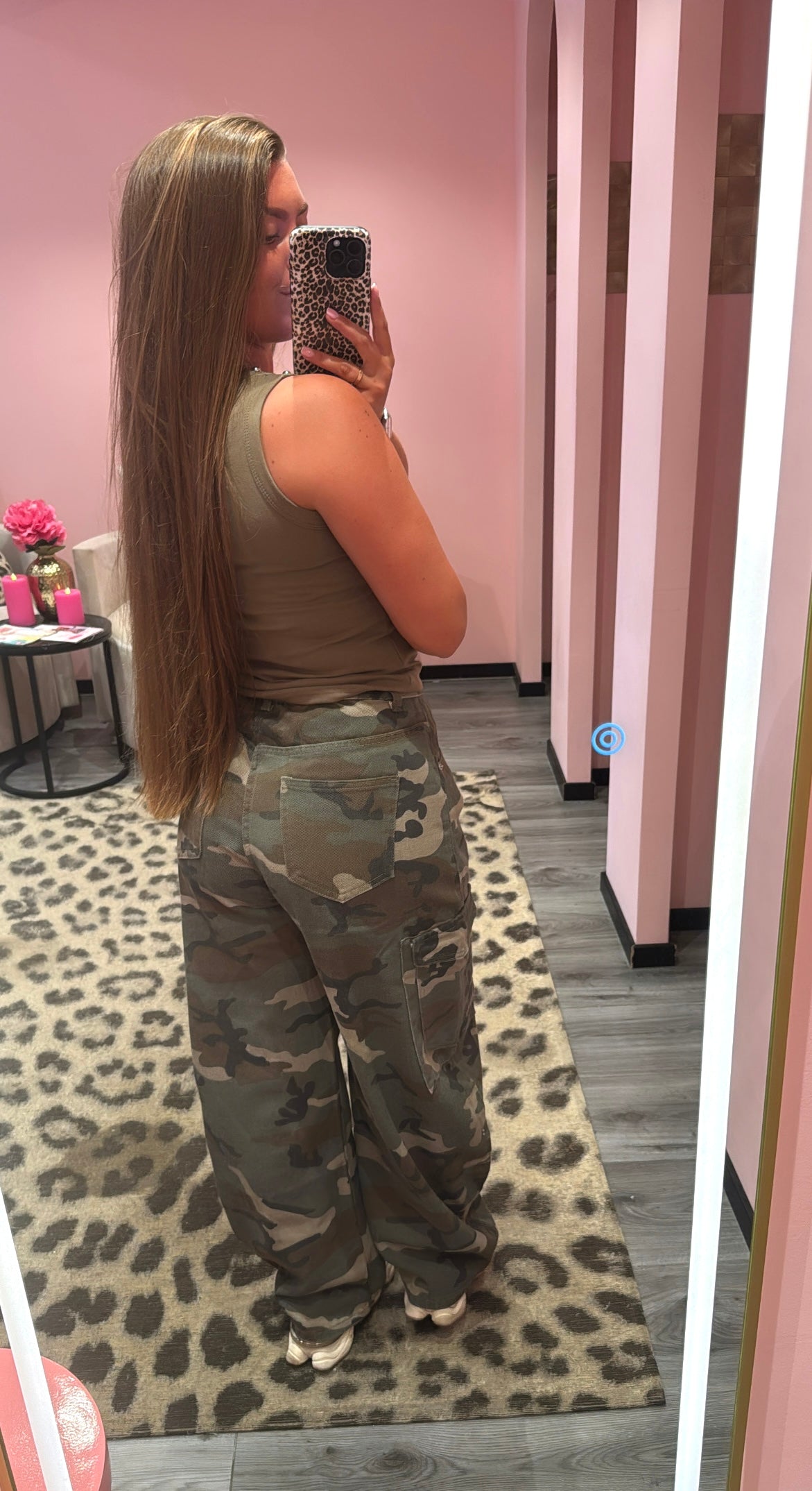 Camouflage Balloon Jeans 12259 Army Green