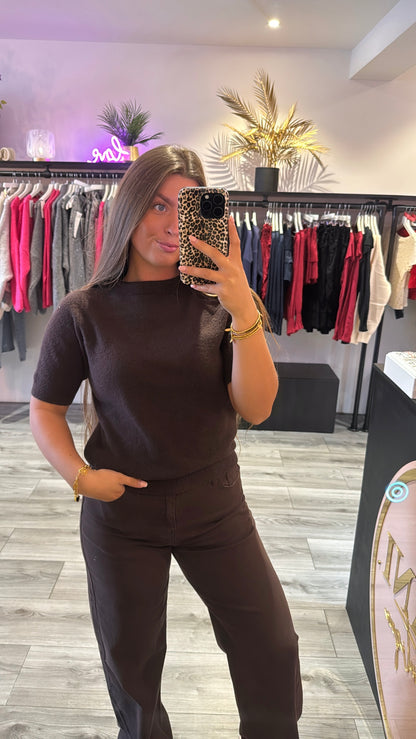 So Soft Knit Top Bruin