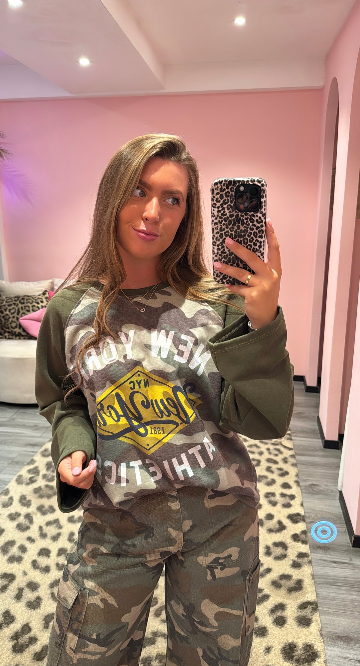 Camouflage Longsleeve New York Army Groen