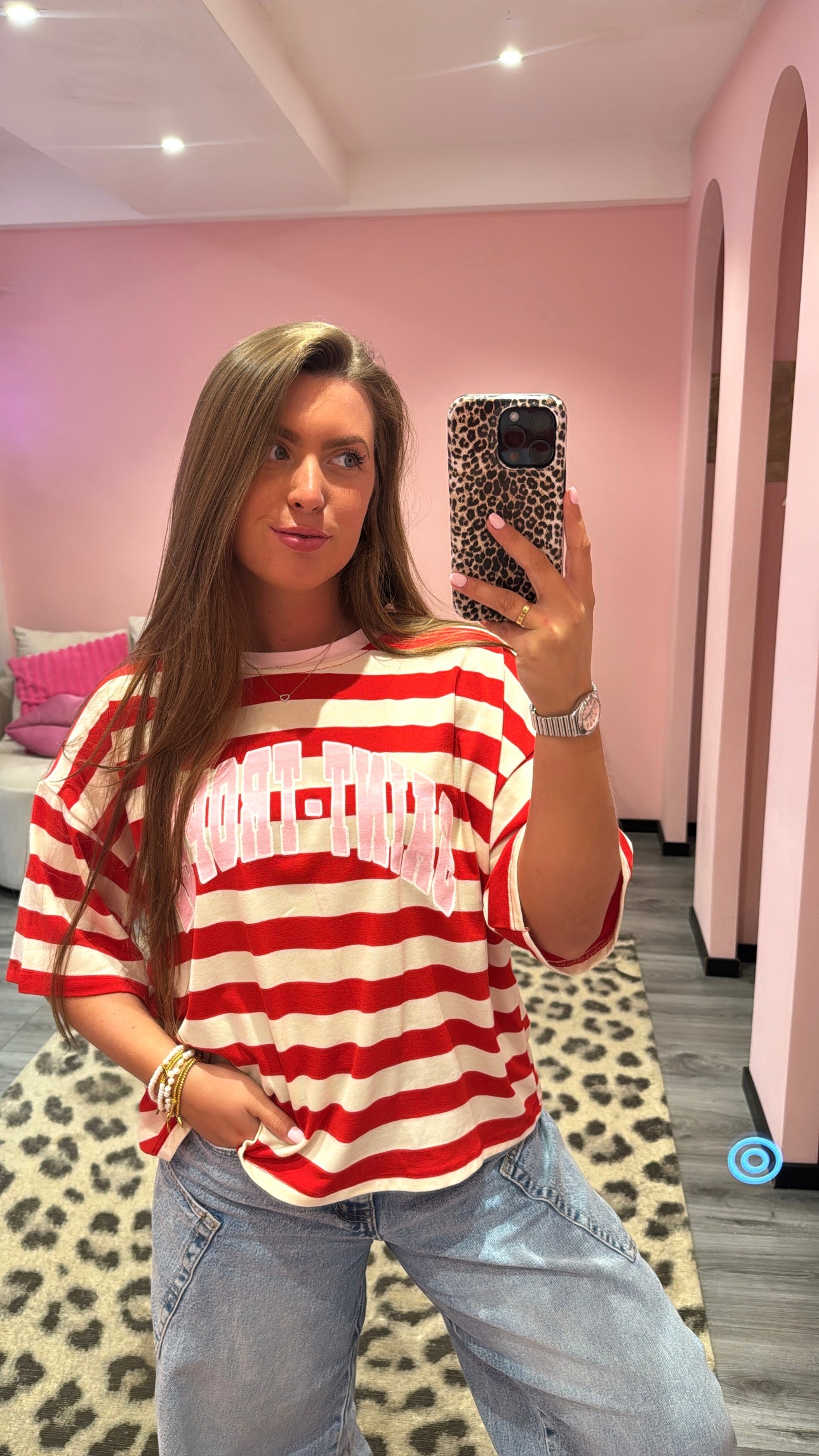 Saint Tropez Stripe T-Shirt Rood