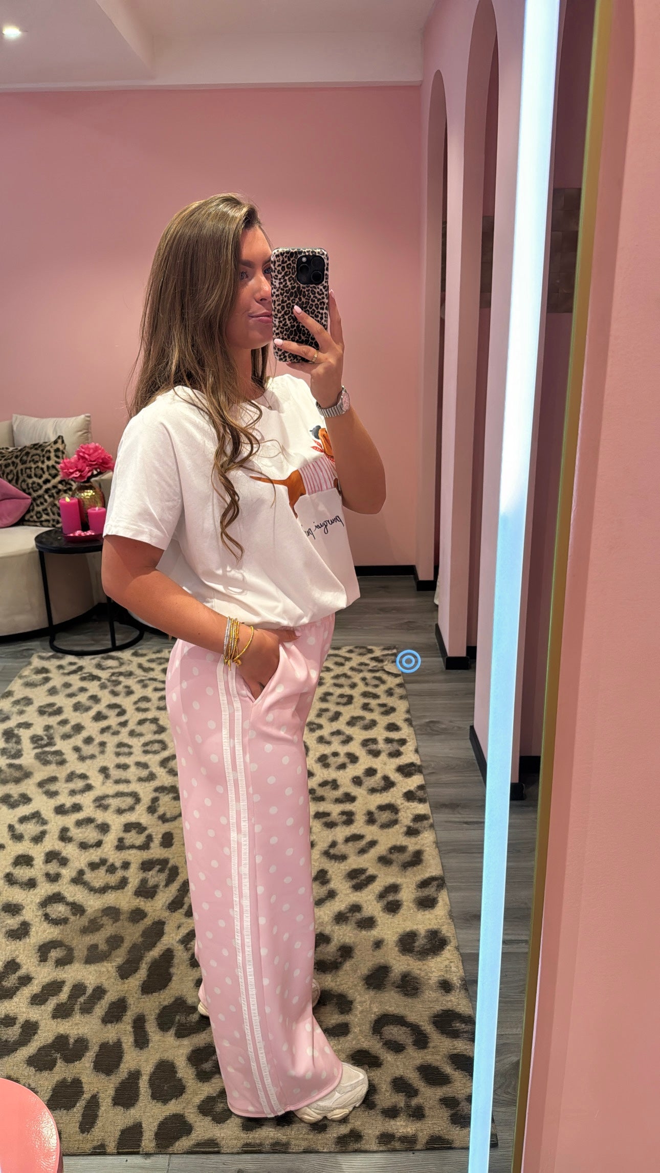 Polka Dots Jogger Roze