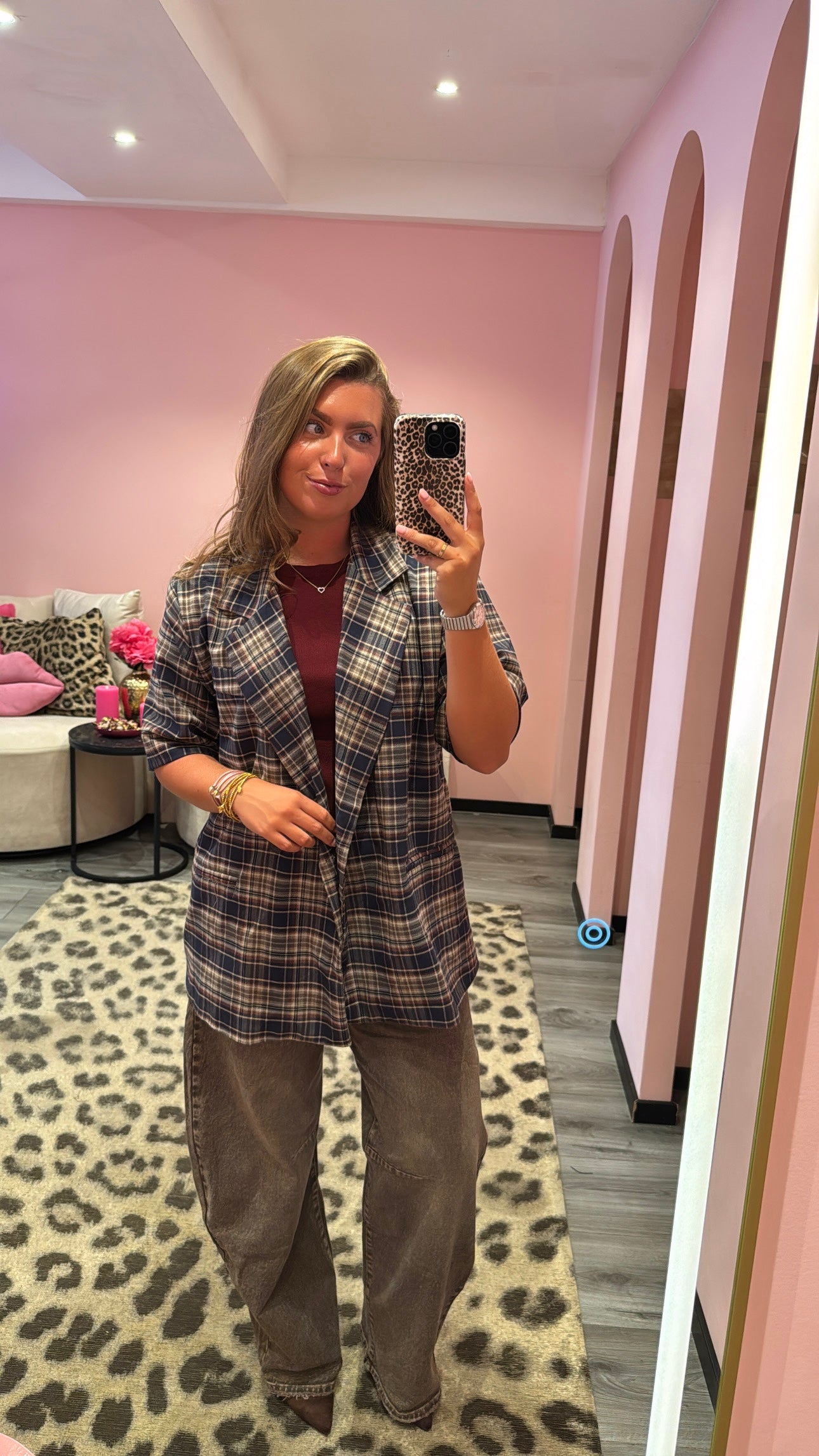 London Checkered Blazer