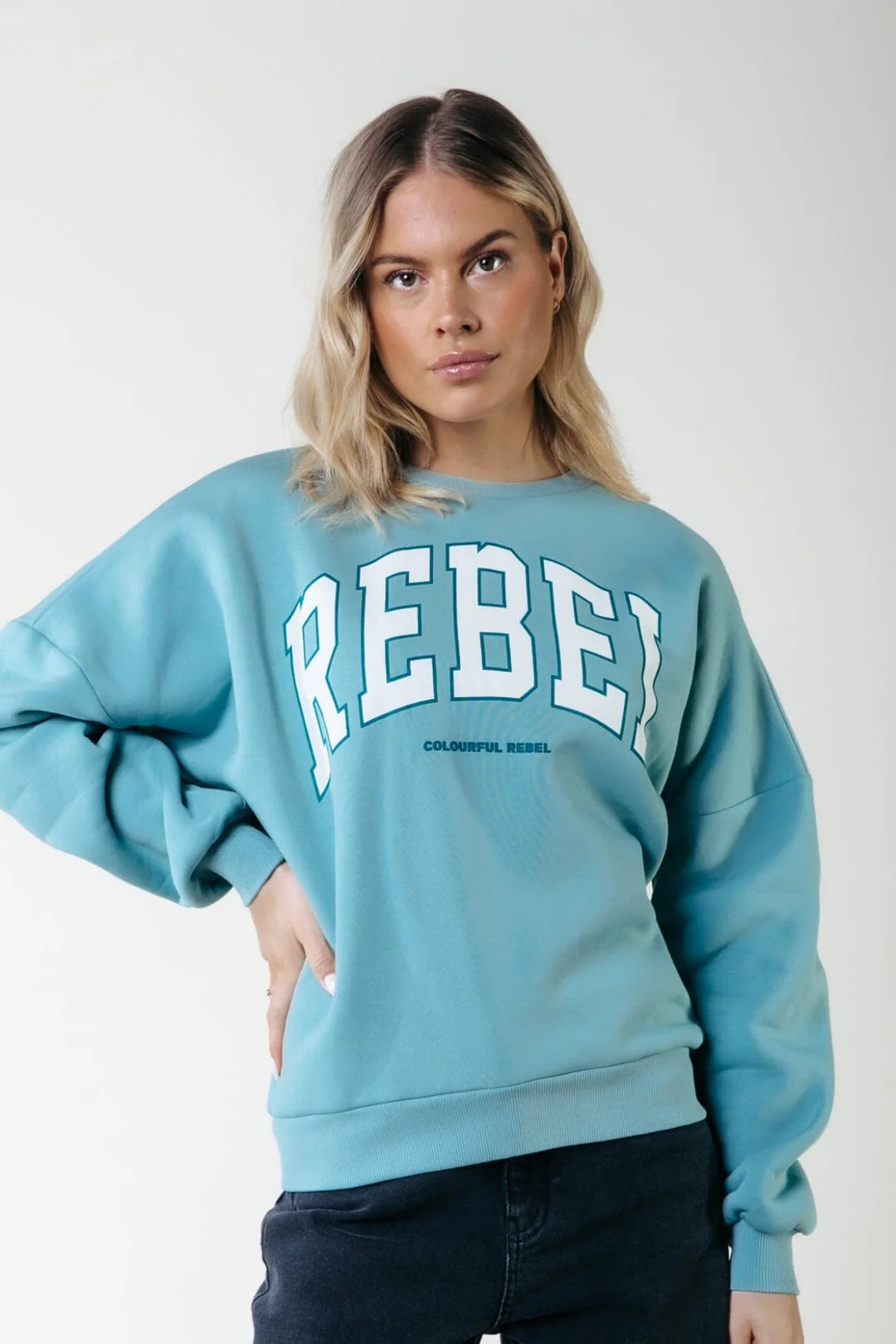 Colourful Rebel Sweater Rebel Mineral Blue