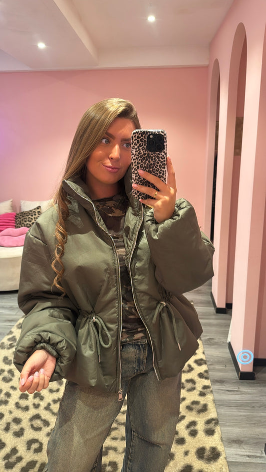 Bowie Puffer Army Groen