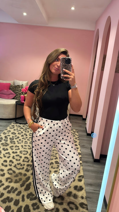 Polka Dots Jogger Wit