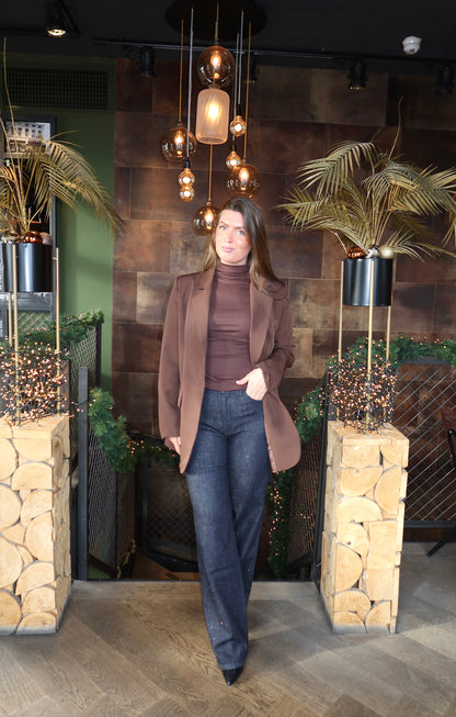 Boyfriend Blazer Bruin