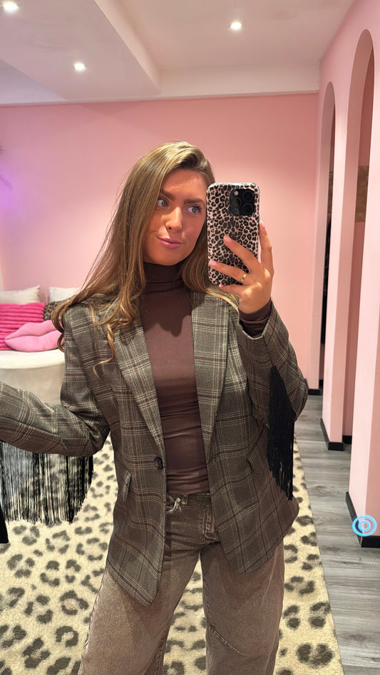 Fringe Blazer Bruin 20422