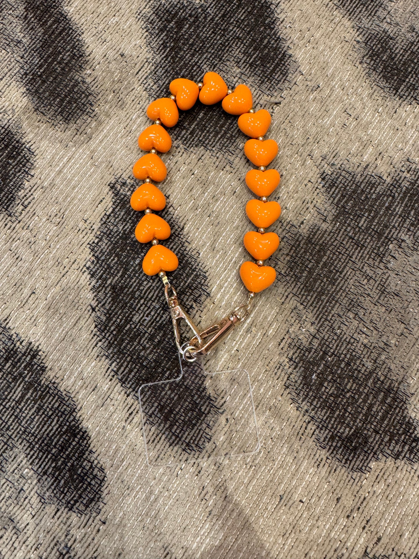 Telefoonkoord Hartjes Oranje