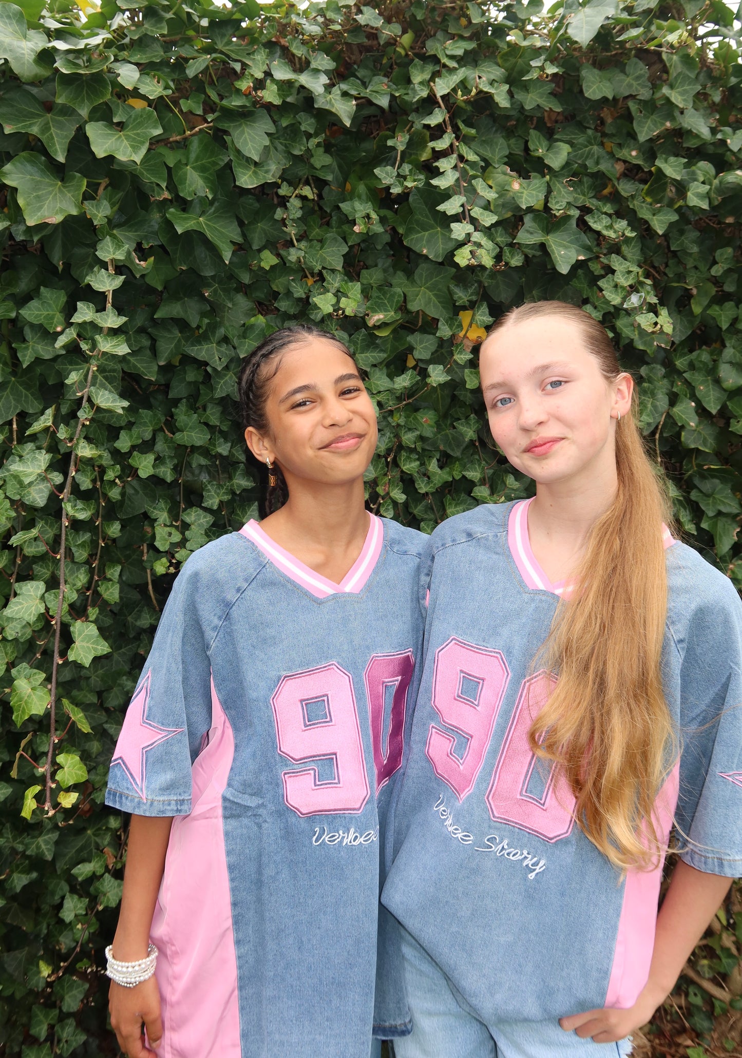 Denim Jersey Roze