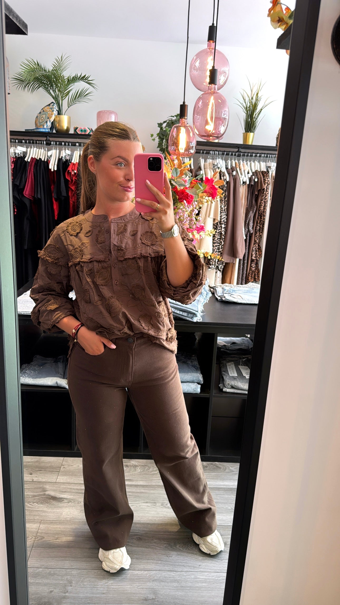 Queen Hearts Jeans Strass Choco Tall Proof