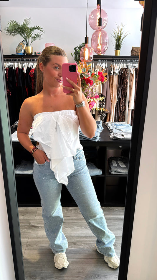Blouse Strik Top Wit