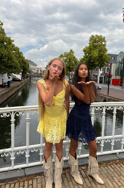 Grace Lace Dress Yellow ByMila