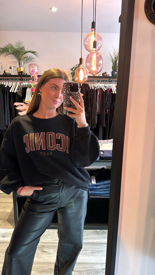 Iconic Sweater Zwart