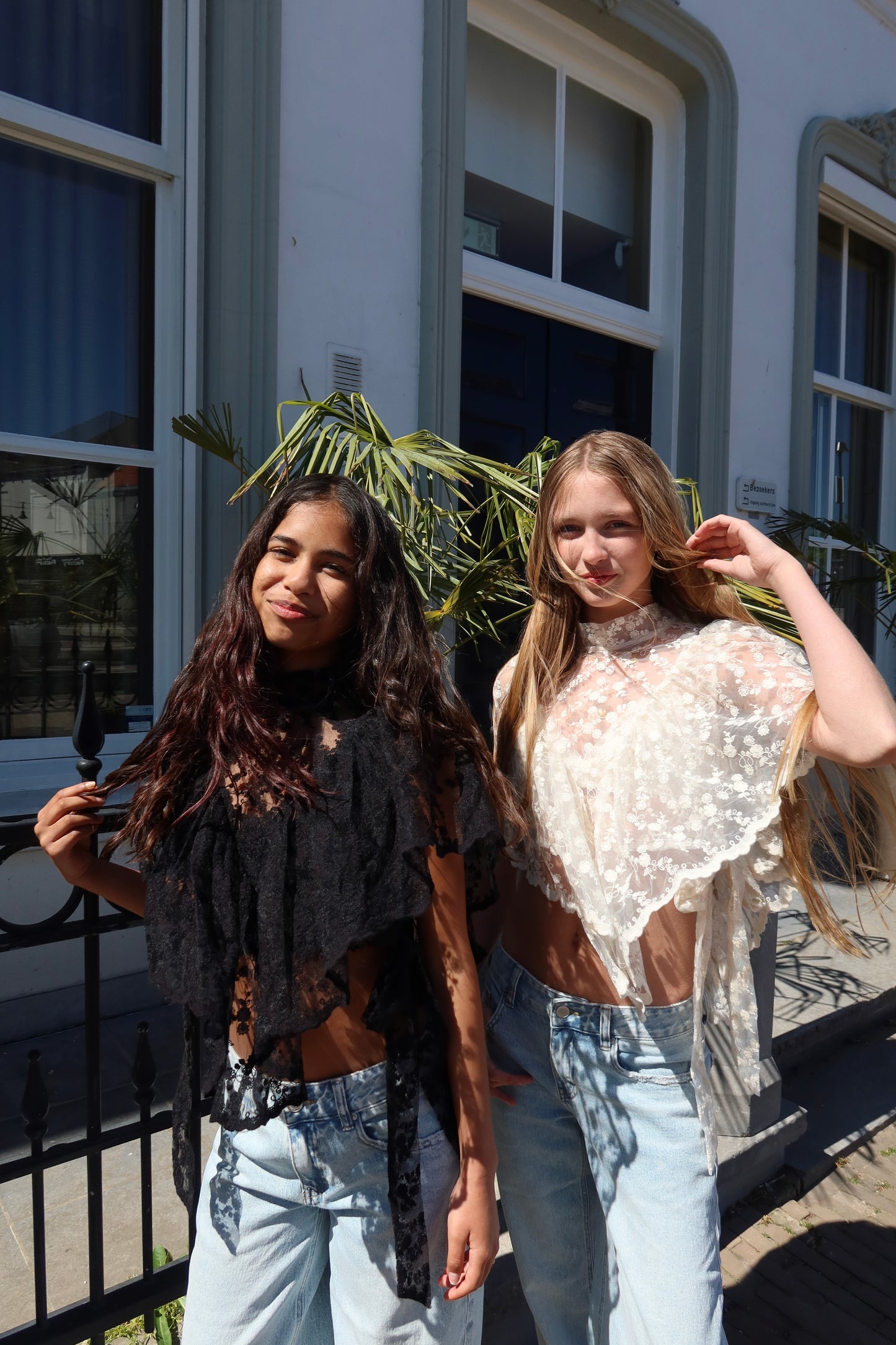 Boho Chic Lace Top Zwart