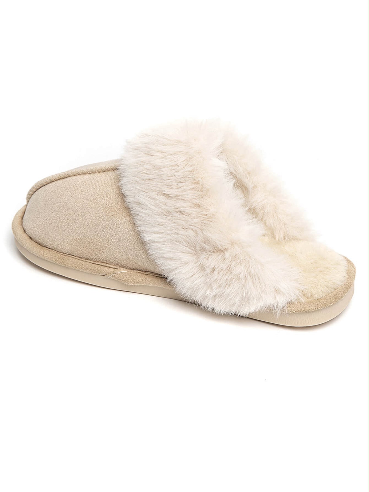 Cozy Fluffy Pantoffels Beige