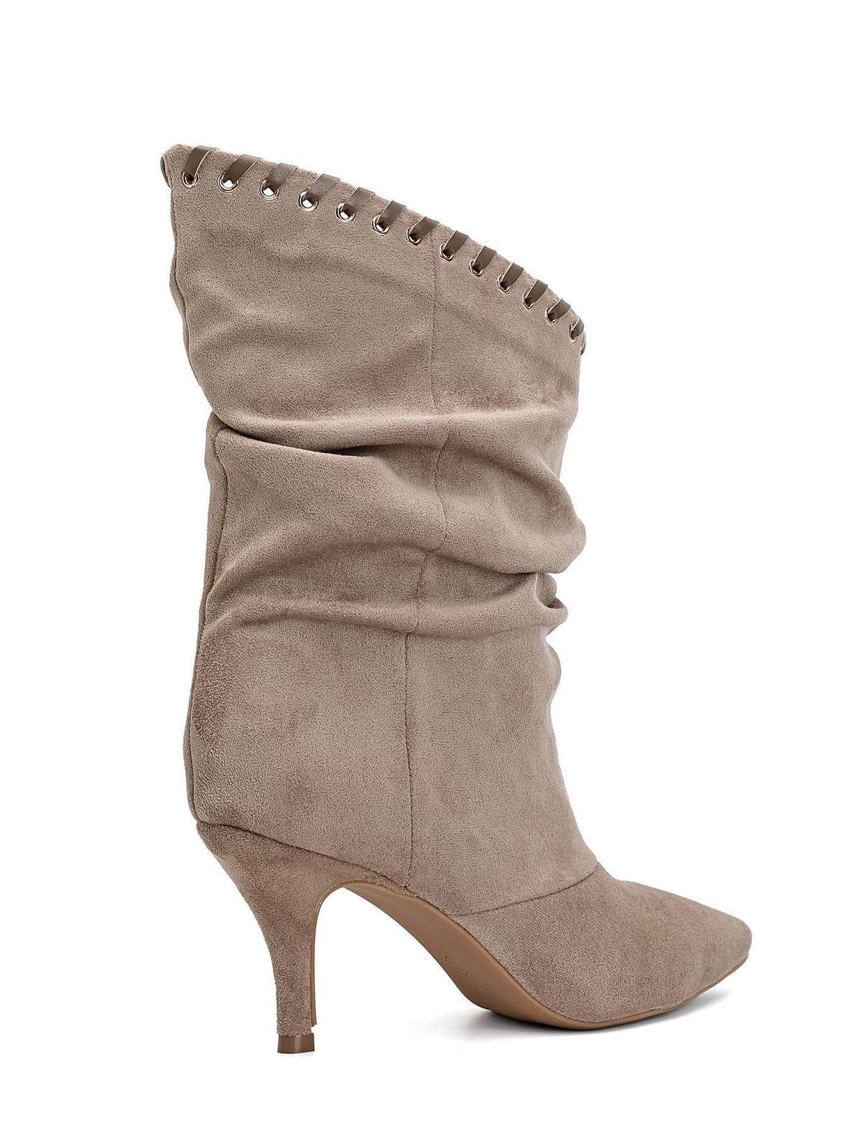 Luna Suéde Laarsje Beige